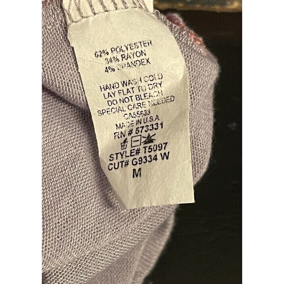 Hail3y:23 Color Block Pink Gray Pullover Sweater Medium - Picture 4 of 4